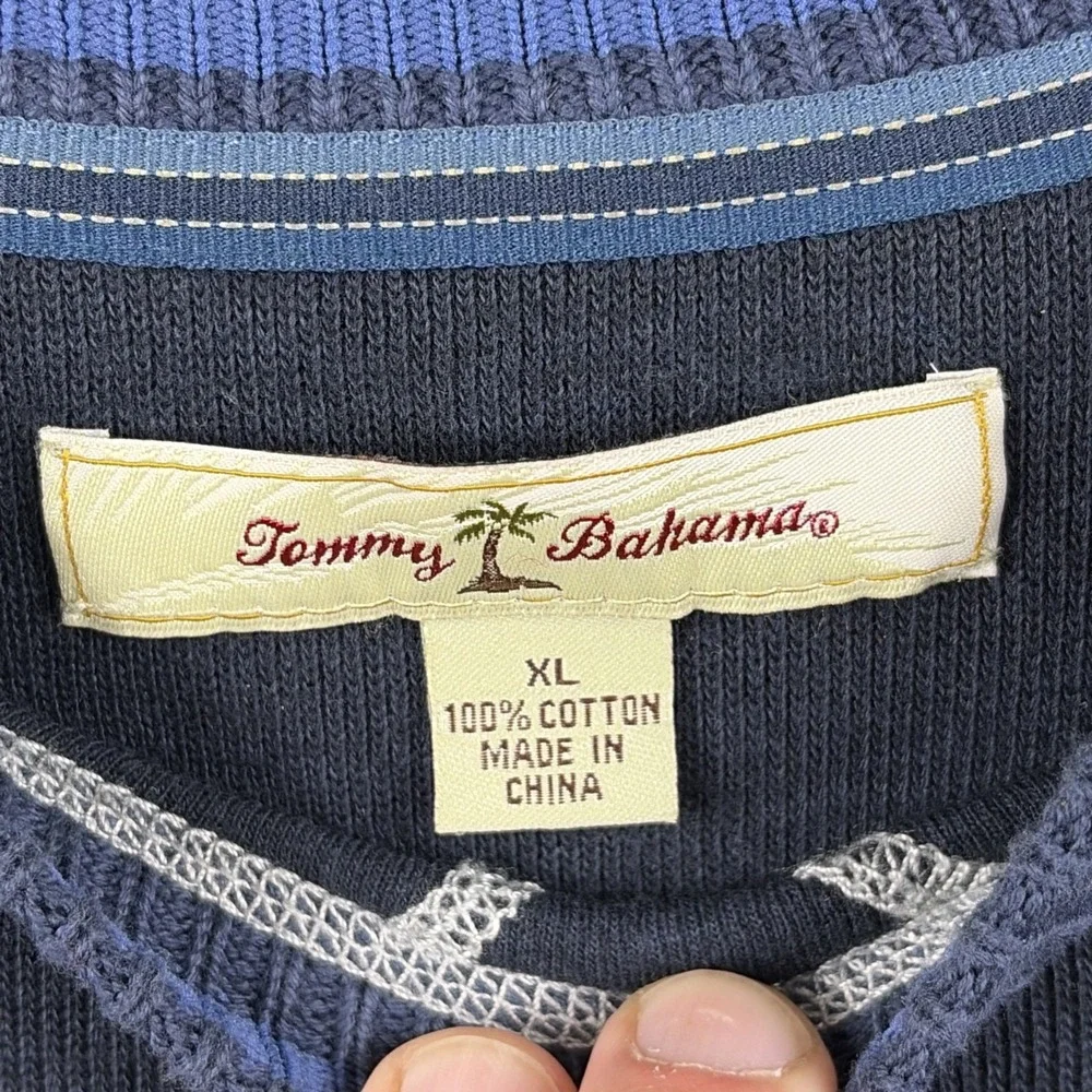 Tommy Bahama Crewneck Blue Pullover Men's Sweater Size XL